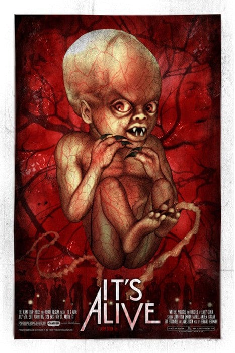 Its Alive Jon Smith Poster - Vintage Horror Movie Art Print - Perfect for Halloween Decor, Horror Fan Gifts & Home Theater Wall Art