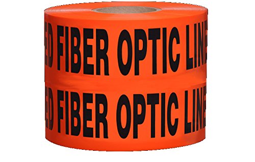Caution Buried Fiber Optic Line Below (Orange)