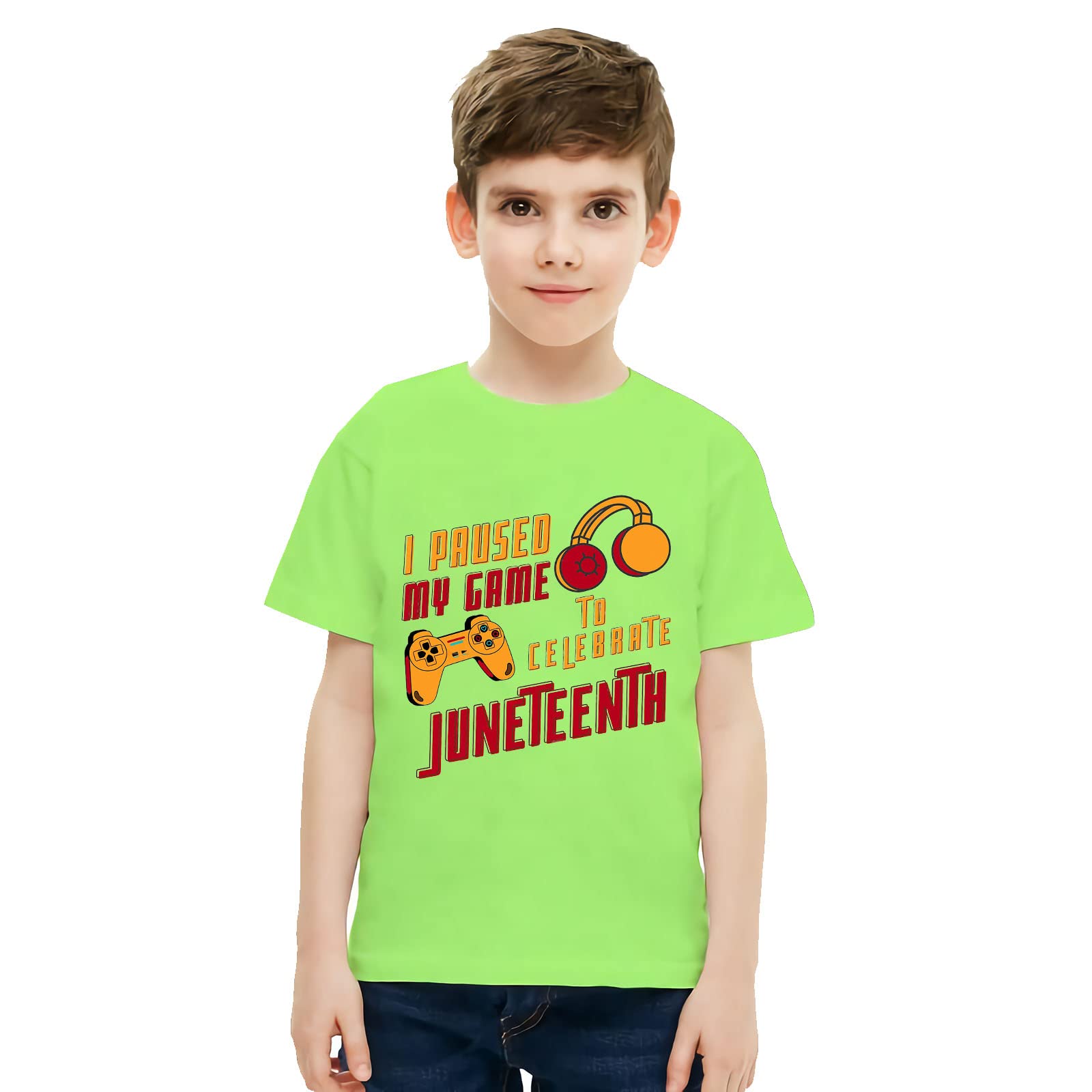 Funny Boys Gaming T-Shirt - 'I Pause My Game to Celebrate' Youth Short Sleeve Tee for Kids (Sizes 5T-10T) - Perfect for Birthday Parties, Gaming Events & Casual Wear