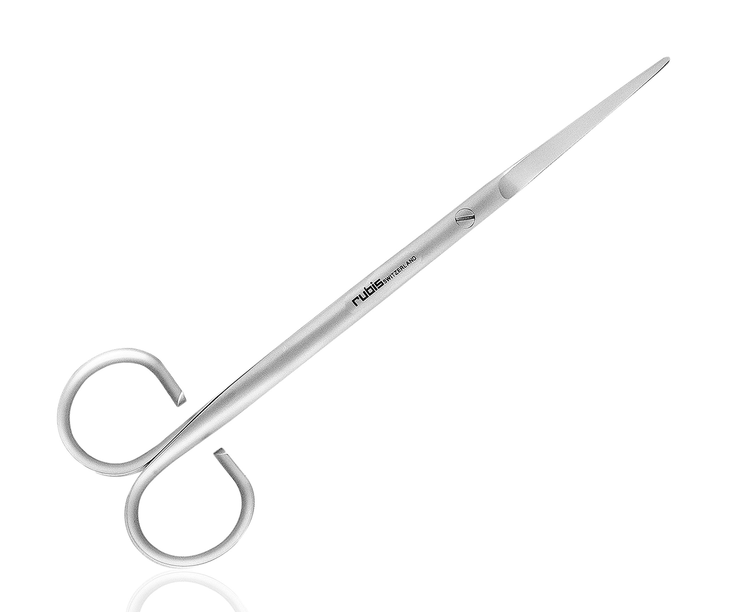 Rubis Eyebrow Scissors - Professional Stainless Steel Hair Trimming Scissors for Precise Eyebrow Grooming, Shaping & Styling | Perfect for Salon, Home Use & Travel Makeup Kit