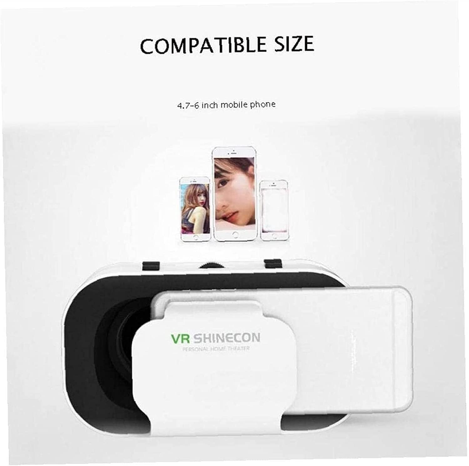 3D VR Headset with Anti-Blue Light Protection - HD Universal Virtual Reality Goggles Compatible with iPhone & Android Phones - Adjustable & Comfortable VR Glasses for Kids & Adults - Perfect for Gaming, Movies & Virtual Travel - Portable Gift Idea