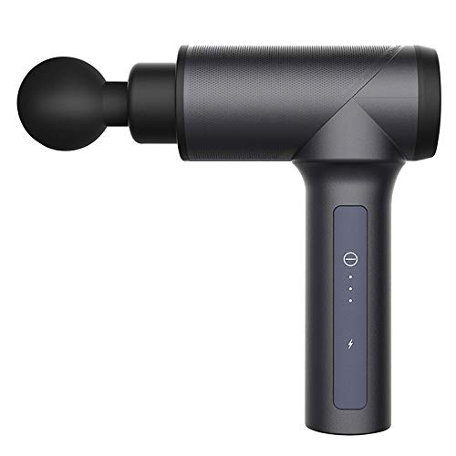 **Meresoy K1 Mini S 3400mAh Cordless Percussion Massage Gun – Deep Tissue Muscle & Fascia Massager with 5 Speeds & 6 Heads for Pain Relief, Soreness Recovery – Perfect for Athletes, Gym, Home & Office Use (Black-Standard)**