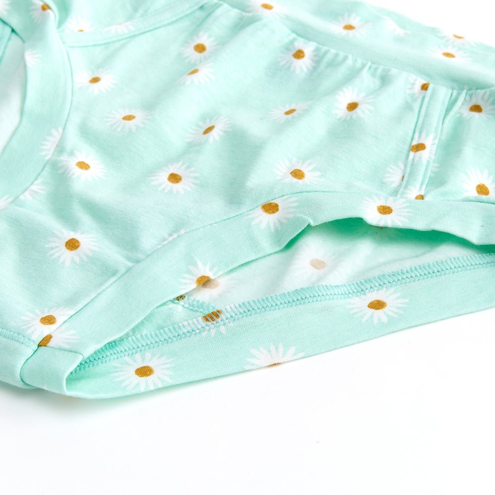 Organic Cotton & Bamboo Women's Underwear Briefs - Soft Breathable Panties for Everyday Comfort | Daisy Daisy Design | Perfect for Yoga, Travel & Lounge Wear