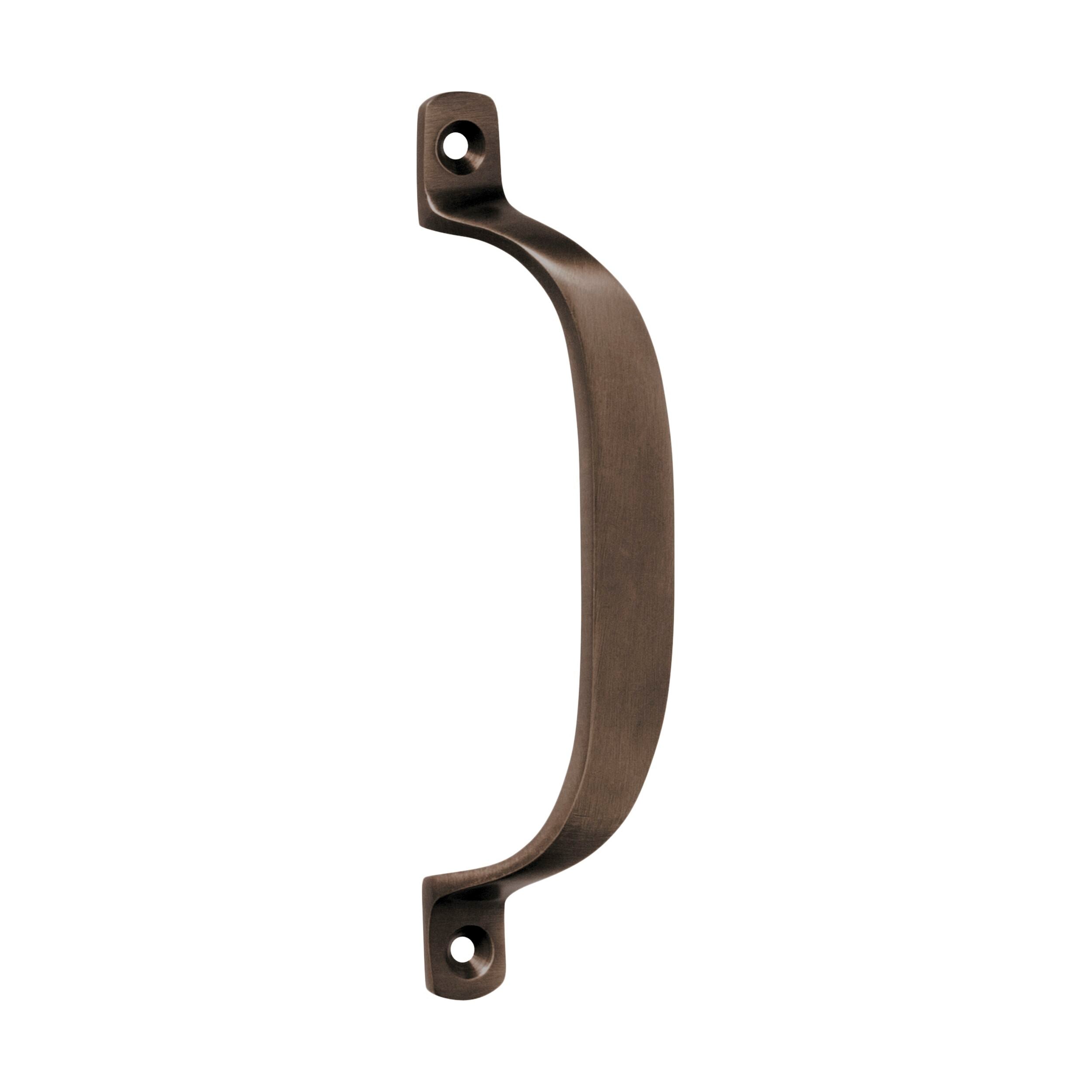2345 Pull Handle Offset Antique Brass H130xP23mm - Vintage Cabinet Drawer Pull for Kitchen, Bathroom & Furniture Hardware - Perfect for Home Renovation and DIY Projects