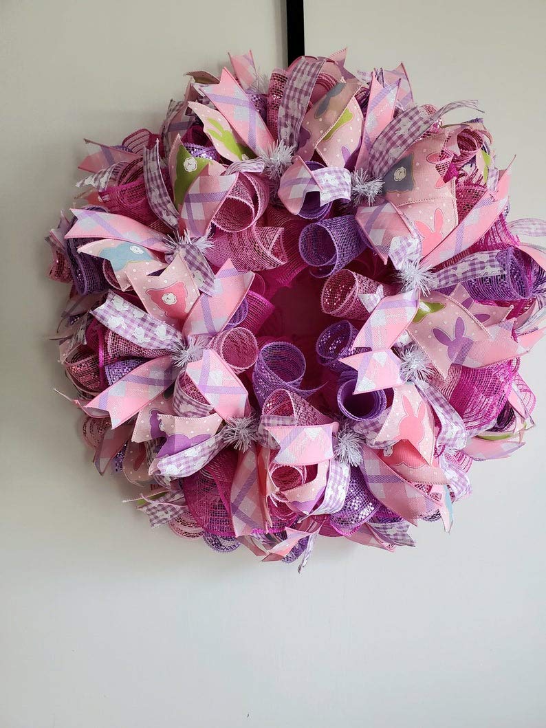 Easter Spring Wreath - Floral Decor for Front Door, Home & Party - Perfect for Easter Decorations, Spring Home Decor & Holiday Celebrations