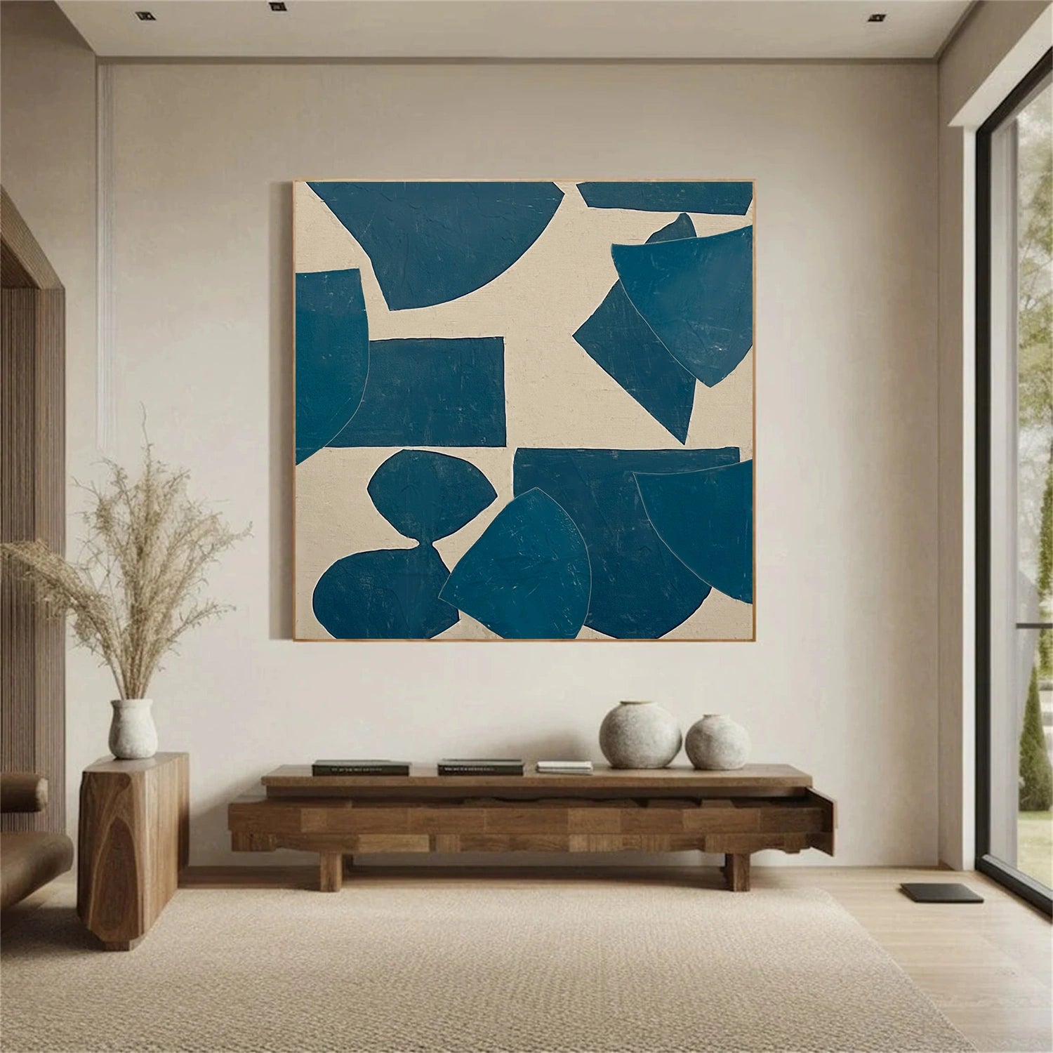 Abstract Painting #AB 453 - Modern Wall Art Decor for Living Room, Bedroom & Office | Large Canvas Artwork for Home & Office Decoration
