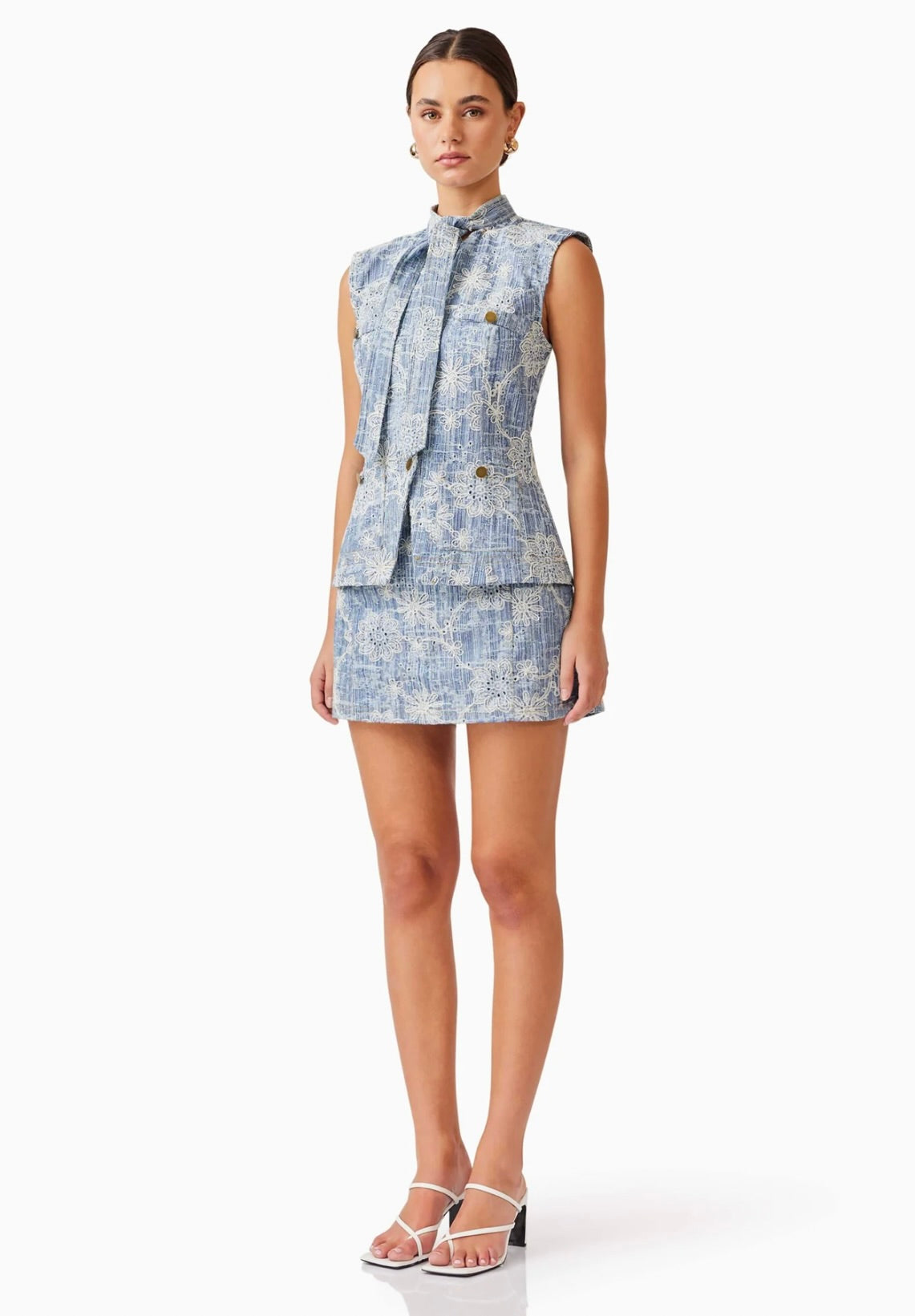 Stylish Monica Denim Top for Women - Trendy Button-Up Shirt with Comfort Fit - Perfect for Casual Outings, Date Nights & Weekend Wear