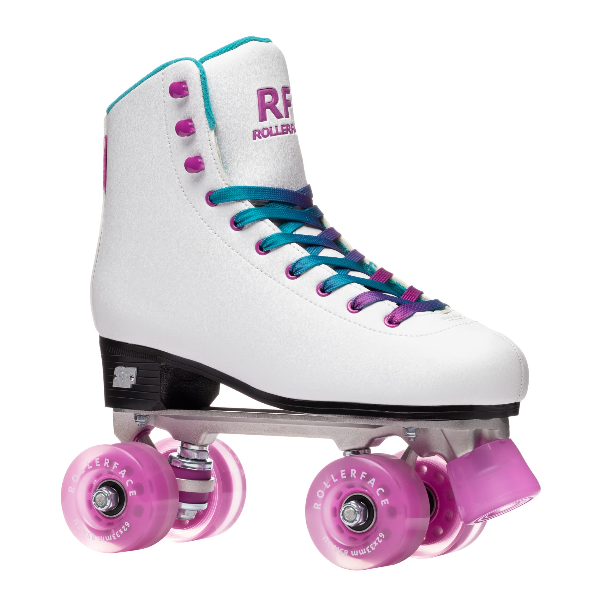 Rollerface HipSkates White - Women's Outdoor Roller Skates for Fitness, Fun & Street Skating | Comfortable Quad Skates for Beginners & Adults | Perfect for Parks, Trails & Rink Skating