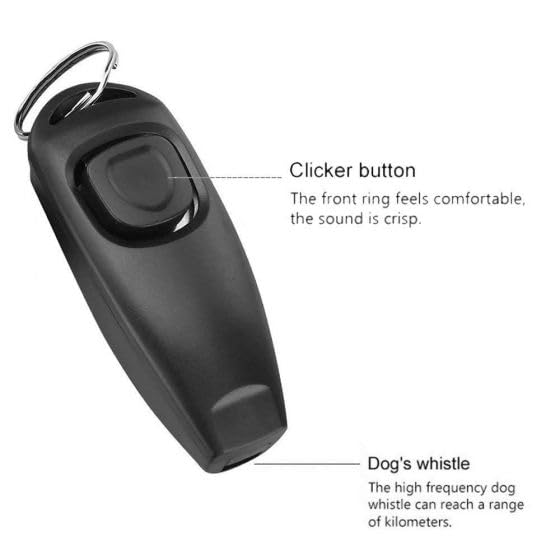 2-in-1 Dog Training Clicker & Whistle - Stop Excessive Barking - Professional Dog Behavior Training Tool - Black - Perfect for Obedience Training, Puppy Training & Behavior Correction