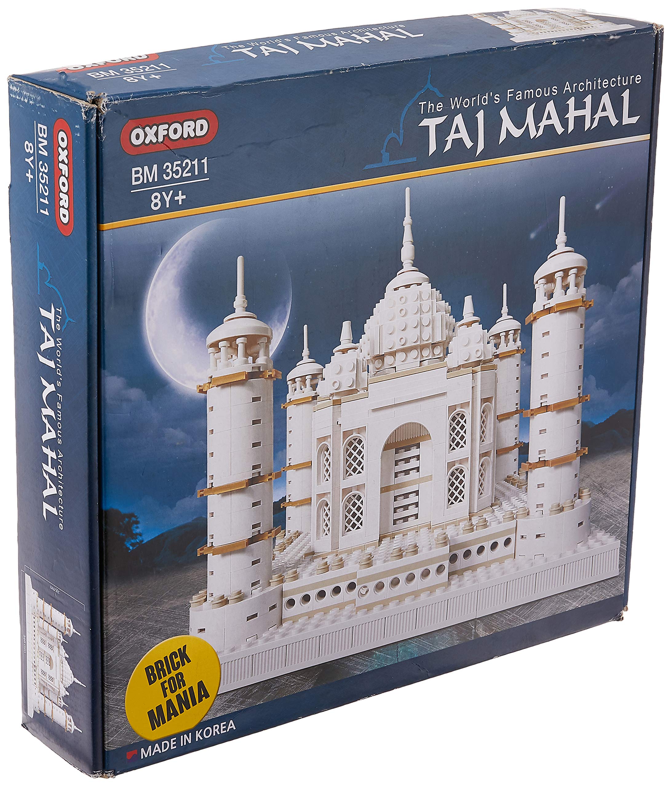 Oxford Taj Mahal Building Block Kit - Special Edition Assembly Blocks BM 35211 for Architecture Enthusiasts & Collectors | Perfect Gift for Model Builders & History Lovers