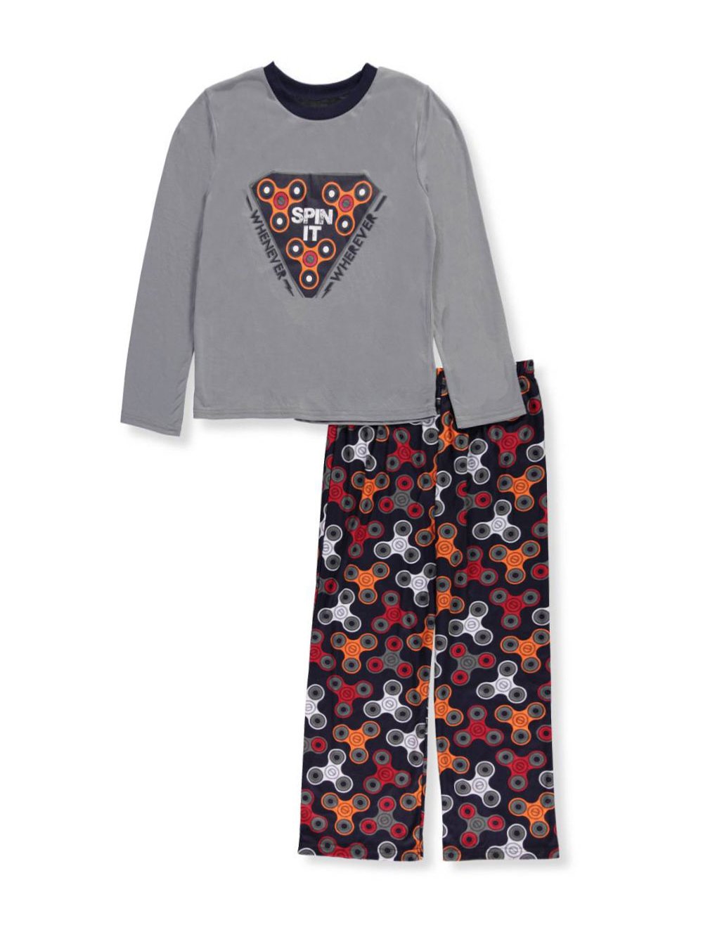 Komar Kids Boys Fidget Spinner Pajama Set - Soft Cotton Sleepwear for Play & Relaxation - Perfect for Bedtime, Lounging & Stress Relief Fun
