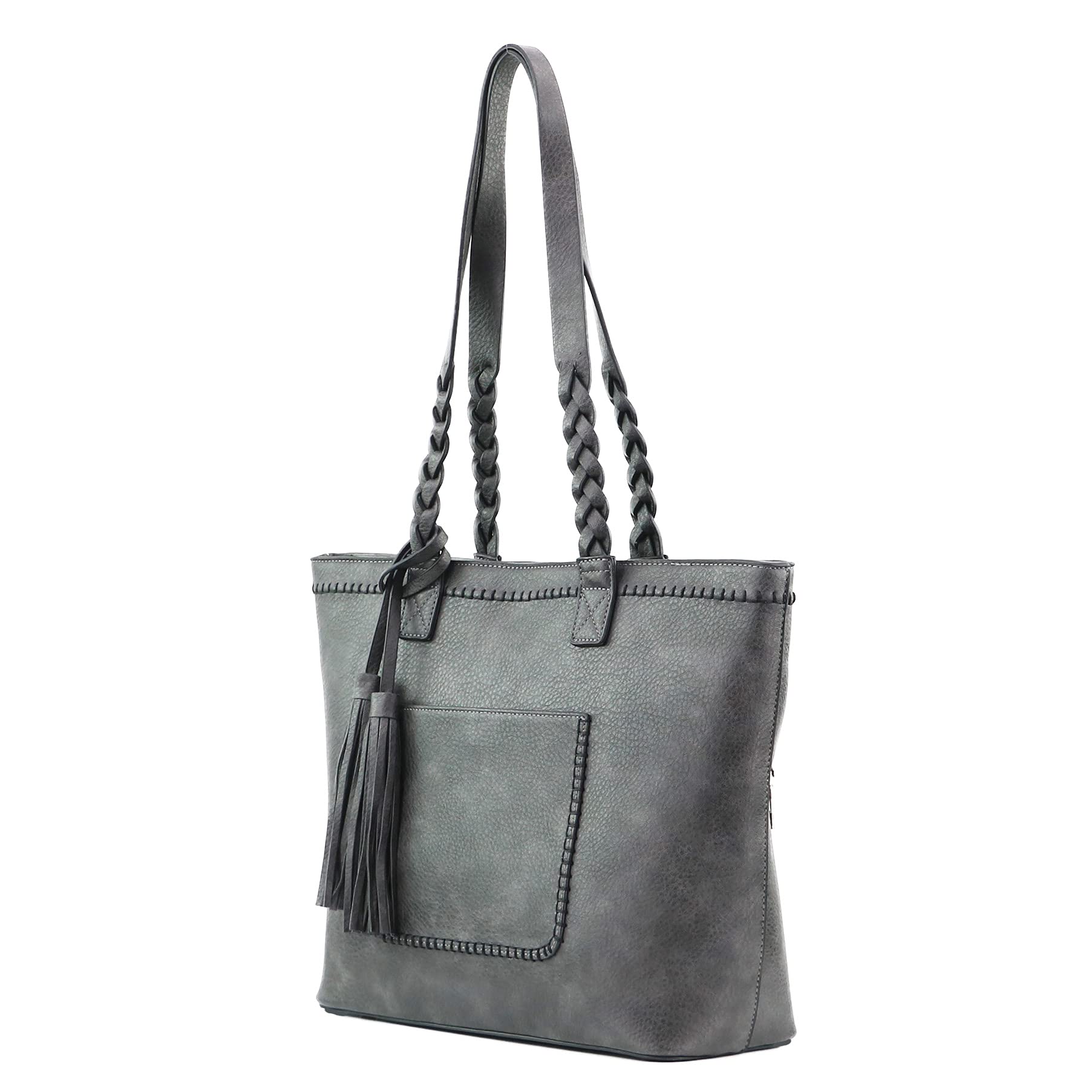 Concealed Carry Purse for Women - Locking Cora Stitched Gun Tote with Secure Zipper Pocket | Perfect for Everyday Use, Travel & Personal Safety