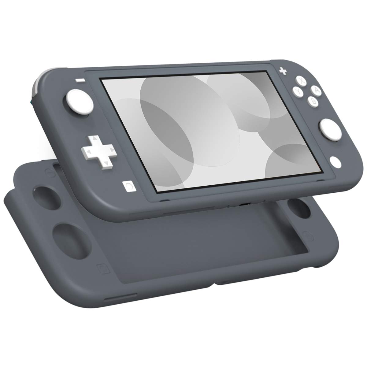 MoKo Silicone Protective Case for Nintendo Switch Lite - Shock-Absorption, Anti-Scratch & Non-Slip Cover (Gray) | Perfect for Gaming On-The-Go, Travel Protection & Everyday Use
