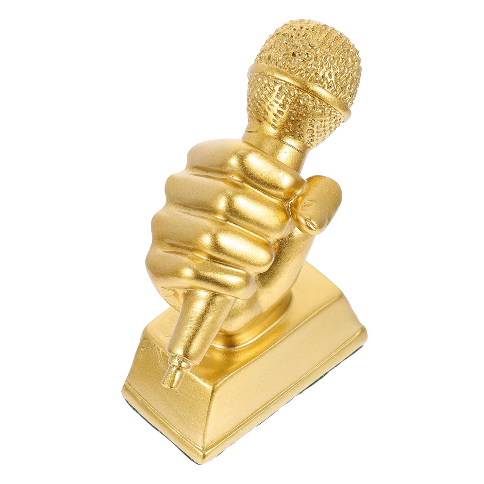 Yardwe 3-Piece Musical Trophy Decor Set - Resin Microphone Trophy Cup, Sports Award & Home Decor - Perfect for Student Gifts, Housewarming, Sports Awards & Kids Room Decor