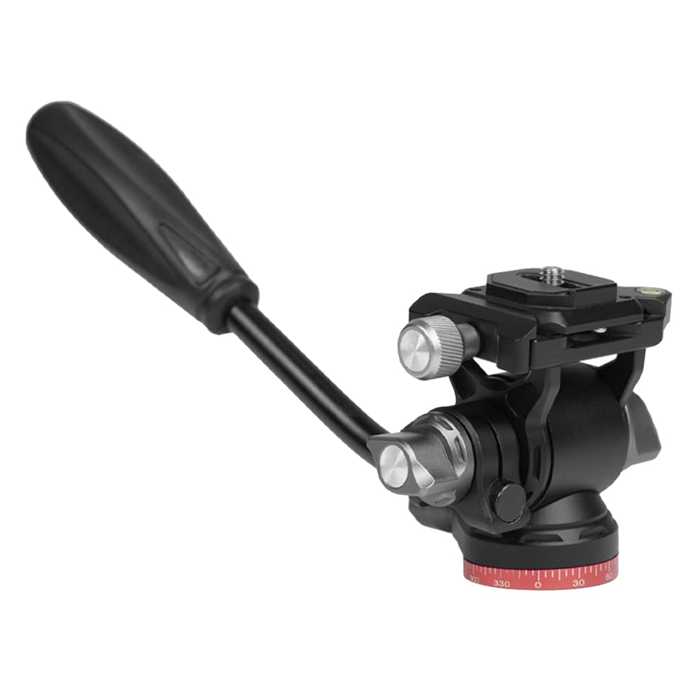 ZOMTTAR 1PC Aluminum Alloy Panoramic Tripod with Hydraulic Fluid Damping - Professional Camera Stand for DSLR/SLR Cameras & Monopods - Perfect for Photography, Videography, Travel & Outdoor Shooting