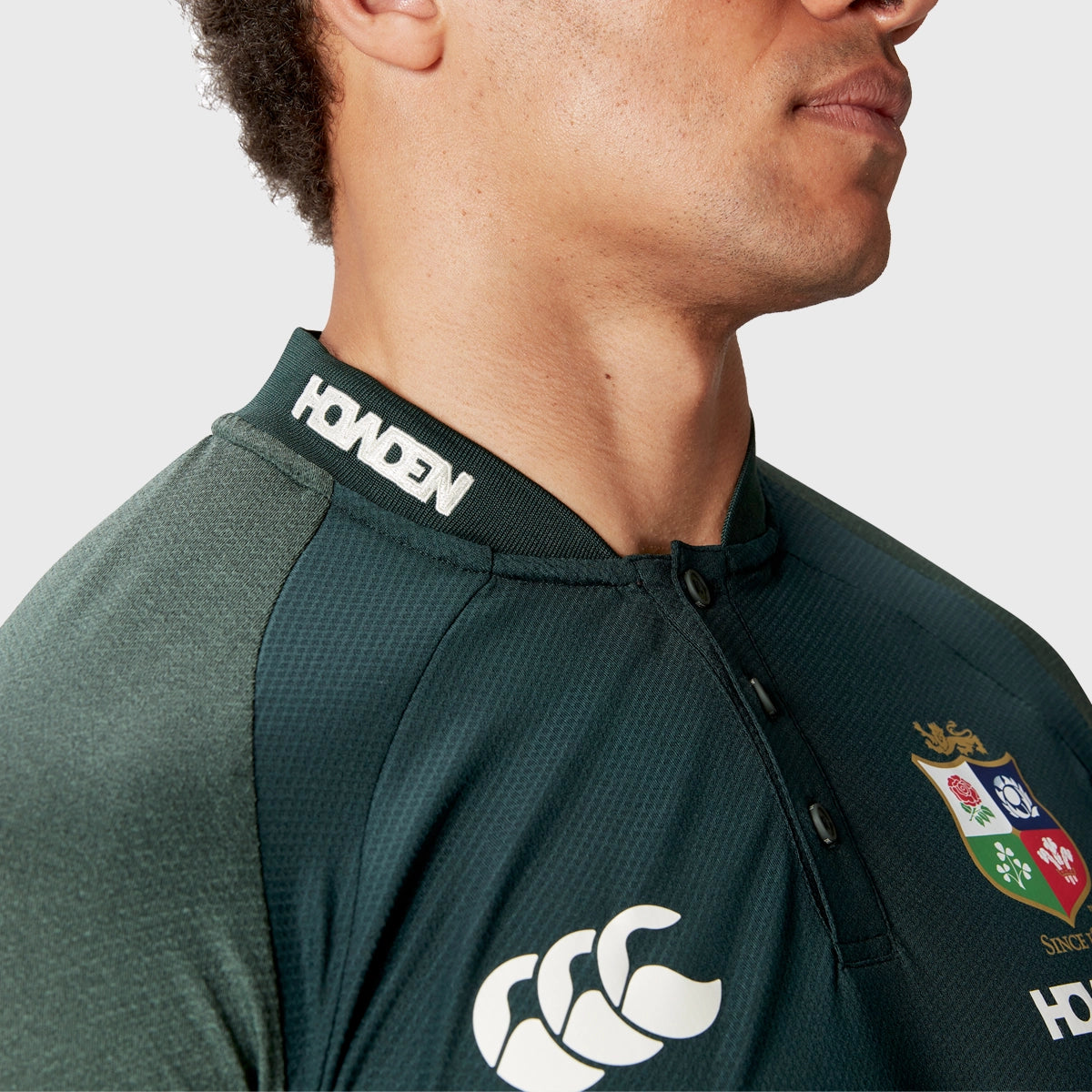 Canterbury British & Irish Lions Men's Performance Polyester Polo Shirt - Green Rugby Jersey for Training & Match Days