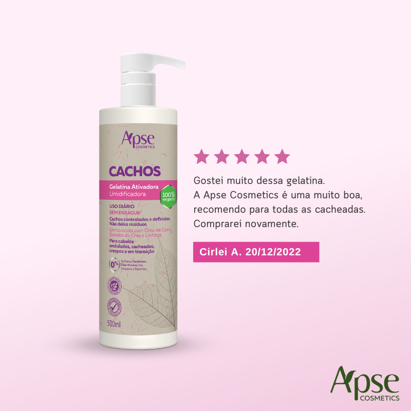 Apse Cosmetics Curls Finishing Kit with Activator & Gelatin - 2 Piece Set for Defined Curls & Frizz Control | Perfect for Natural Hair Care & Styling at Home
