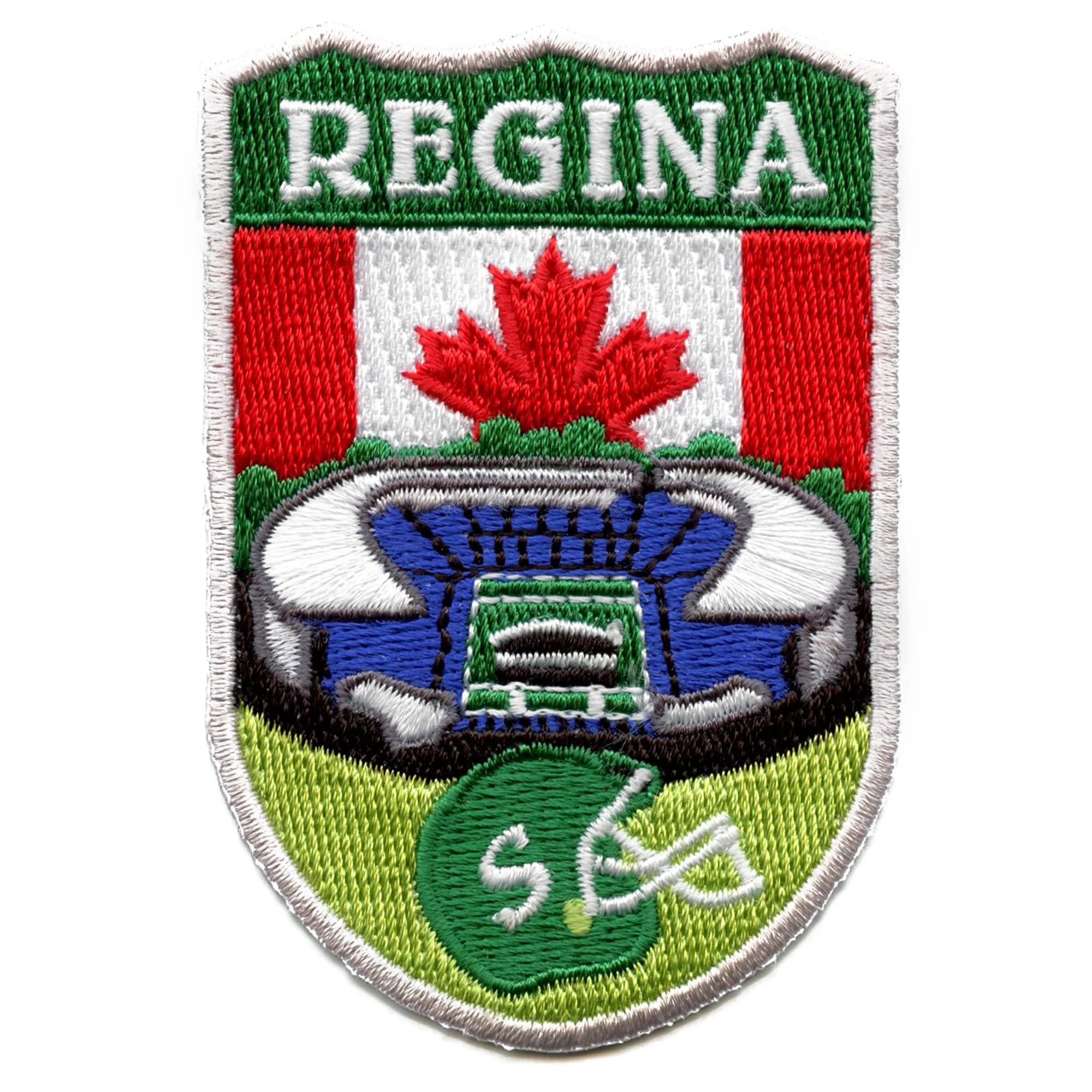 Canada Shield Patch Regina Embroidered Iron On - Premium Embroidered Badge for Jackets, Hats & Bags - Perfect for DIY Crafts, Costumes & Patriotic Decor