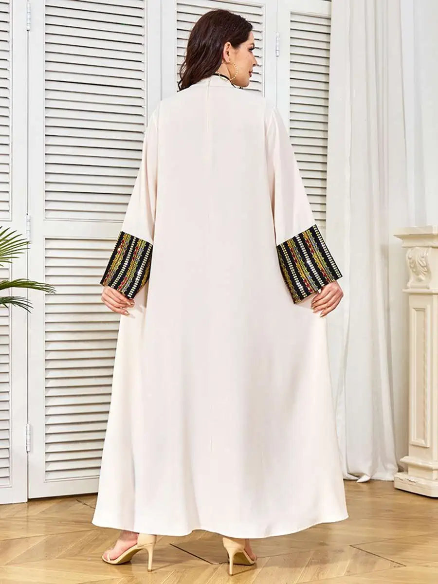 Elegant Eid Beads Caftan Dress for Women - Stylish Kaftan #25380 - Perfect for Eid Celebrations, Parties, and Special Occasions