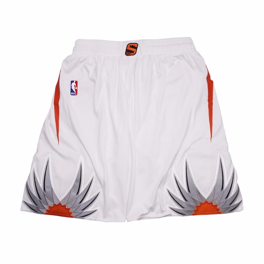 **Adidas Phoenix Suns NBA White Authentic On-Court Home Climalite Game Shorts for Men – Breathable & Lightweight Basketball Shorts for Game Day & Casual Wear**