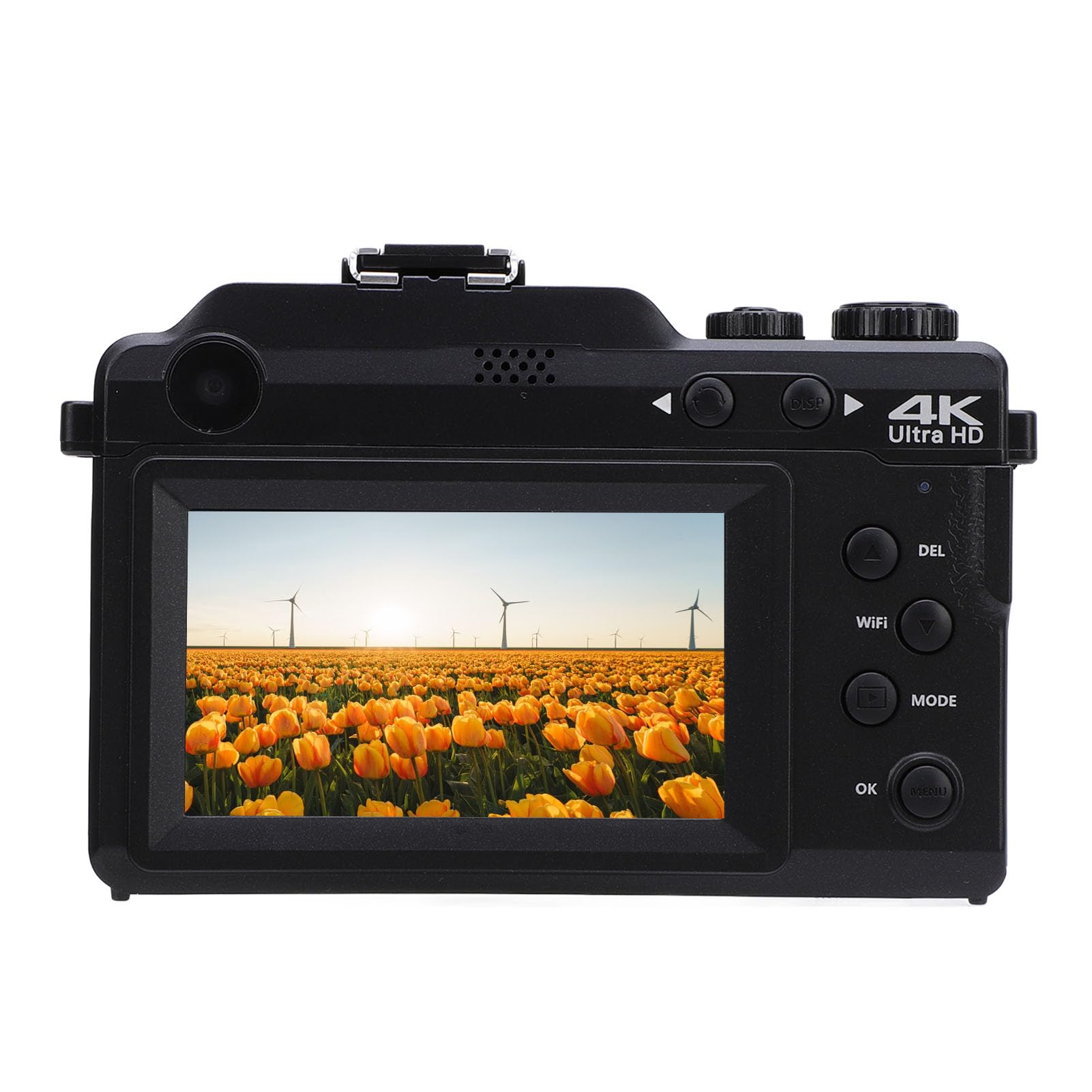 4K UHD 56MP Digital Camera with 18X Zoom | Anti-Shake Vlogging Camera for YouTube | Portable Compact Camera for Photography Beginners & Teens | Perfect for Travel, Blogging & Family Events