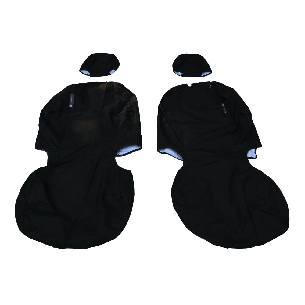 Custom Fit Waterproof Seat Covers for Jeep Wrangler JK (2007-2018) - Front Pair - Black Neoprene Protection | Perfect for Off-Roading, Camping & Daily Driving