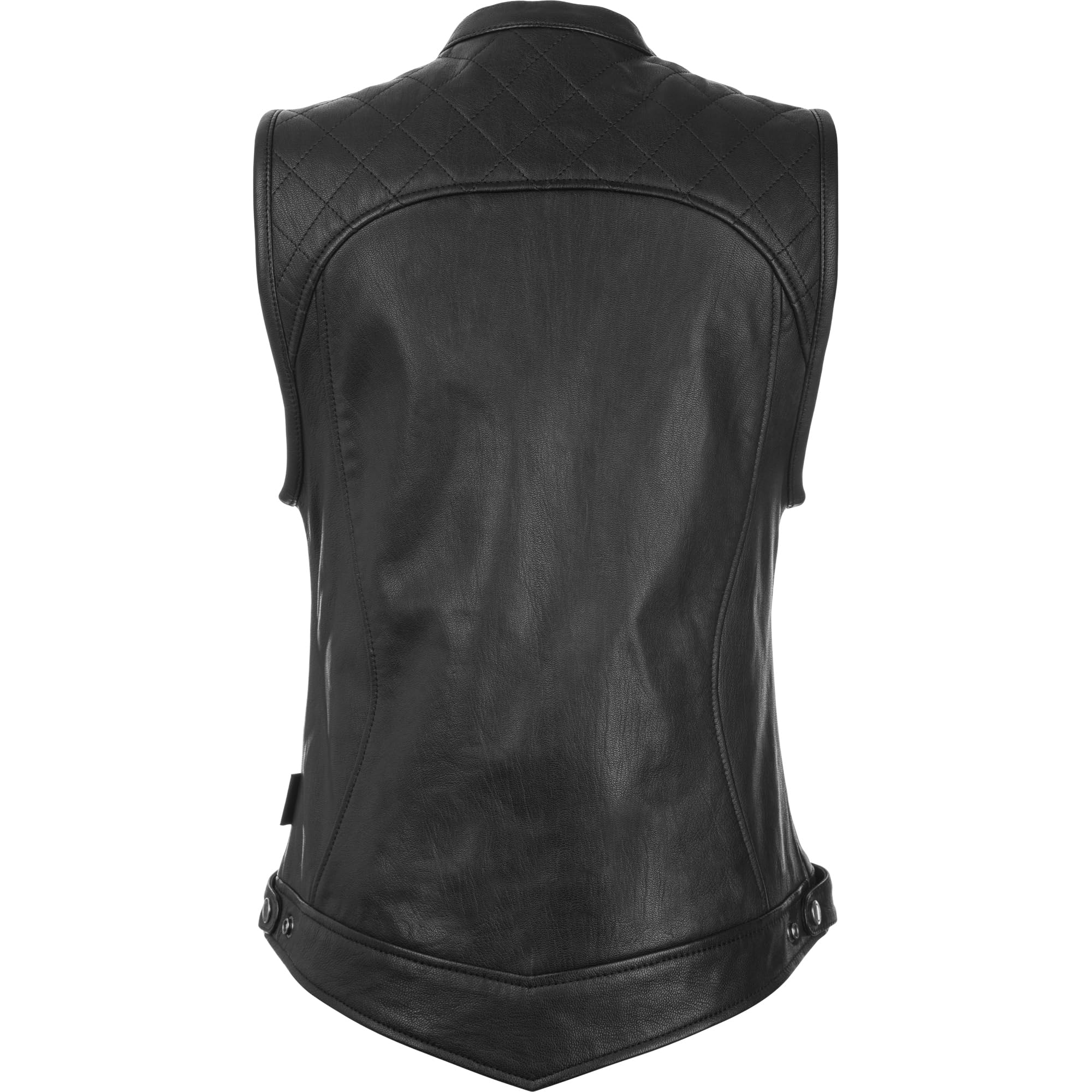 Highway 21 Women's Ava Leather Motorcycle Vest - Premium Biker Jacket for Protection & Style - Perfect for Harley Riding, Road Trips & Outdoor Adventures