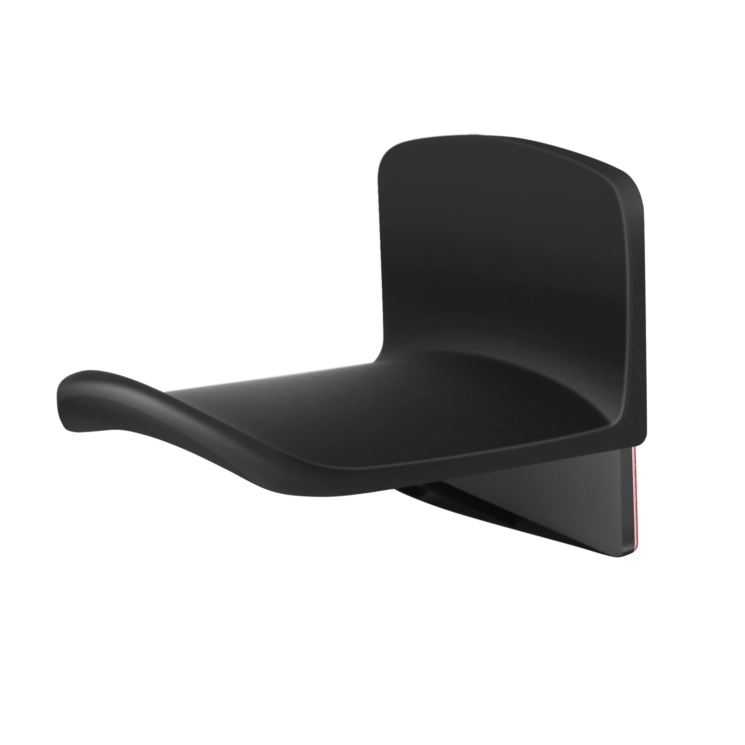 Universal Adhesive Headphone Hanger Hook for Wall & Desk - Gaming Headset Mount Holder with Screw Holes - Black - Perfect for Organizing Gaming Headsets, Earphones & Accessories in Home Office or Gaming Room