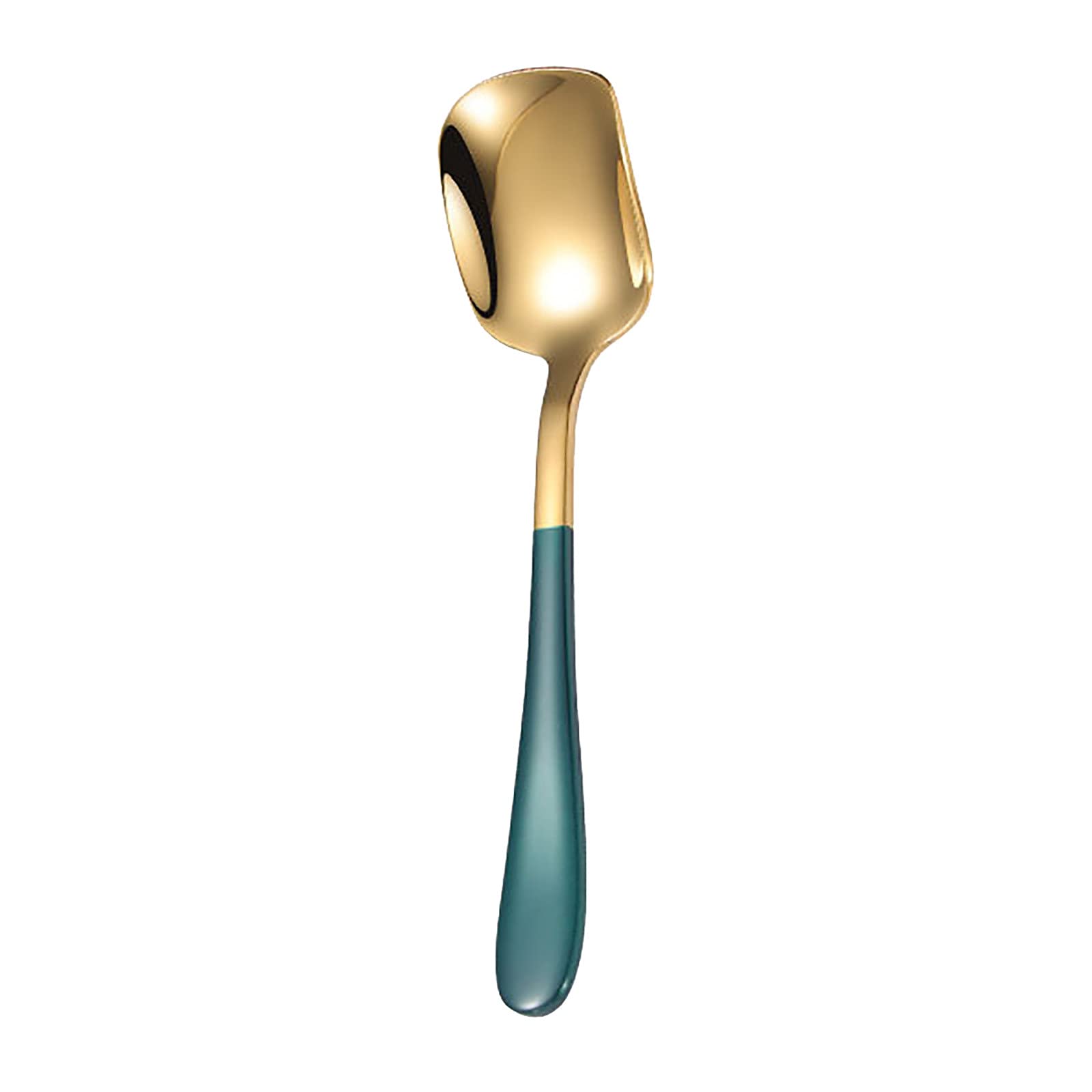 Premium Stainless Steel Frosted Multi-Function Spoon - 24 Inch Rectangle High-Grade Dining & Bar Glass Centerpiece for Tables - Elegant Green Kitchen Decor - Perfect for Dinner Parties, Wedding Receptions & Home Decor (One Size)