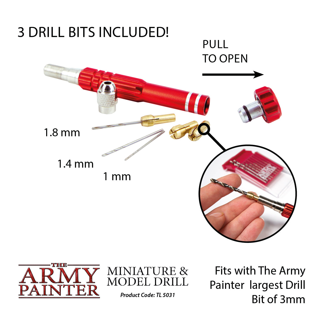 Miniature and Model Drill - Precision Hobby Tool for DIY Crafts, Miniature Building & Model Making - Perfect for Woodworking, Jewelry Making & RC Car Repair