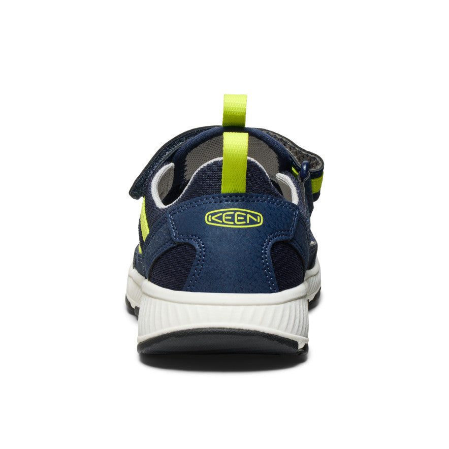 Motozoa Big Kids' Sandals - Navy Blue & Evening Primrose Color | Comfortable Water Shoes for Beach, Pool, and Outdoor Play