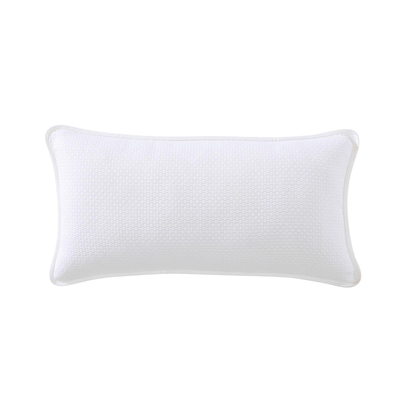 Premium Cornell White Long Cushion 30x60 cm - Soft Luxury Throw Pillow for Sofa, Bed & Lounge - Private Collection Home Decor