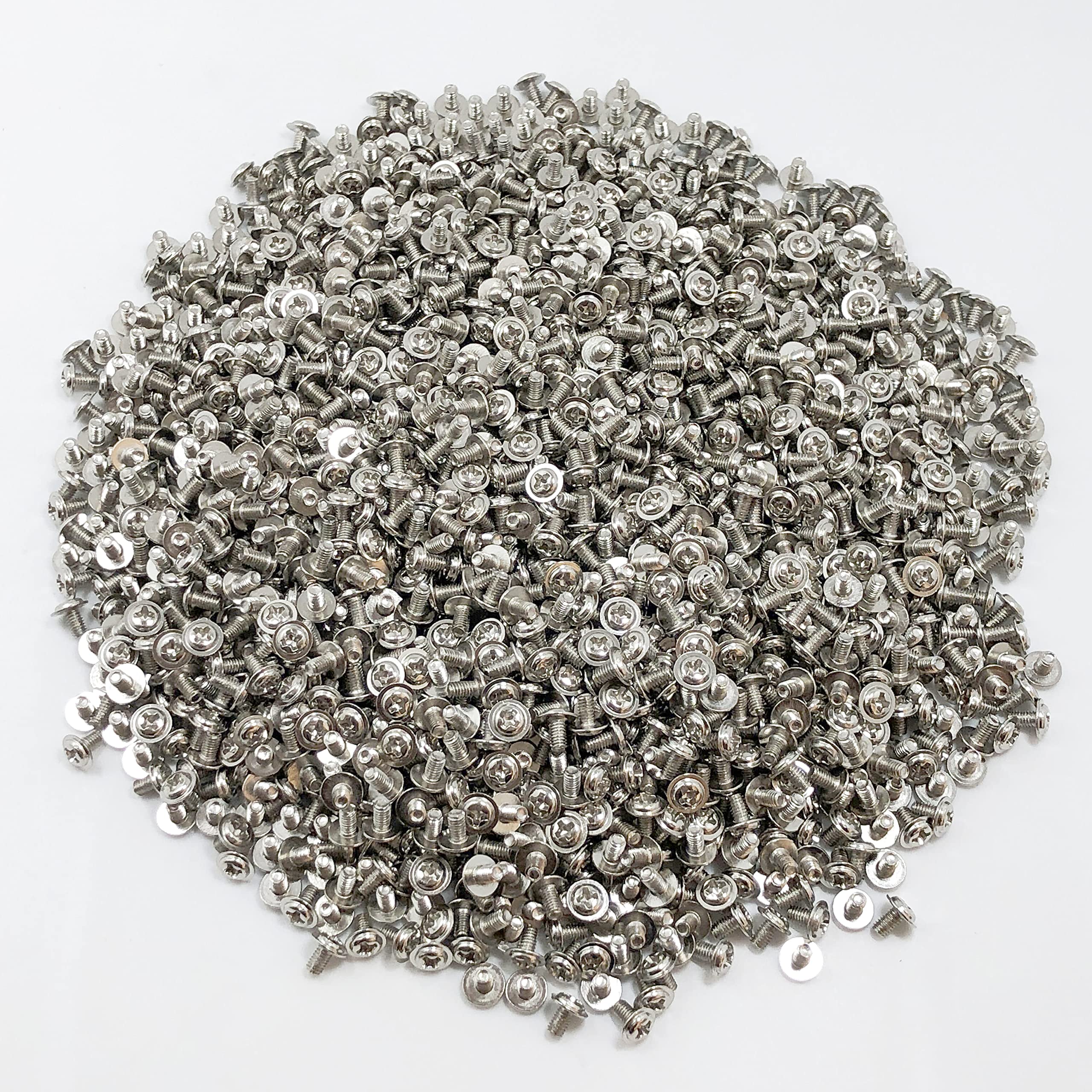 100 Pcs M3x5 Silver Round Head PC Mounting Screws - Computer Case & Motherboard Fixing Screws for PC Build, Repair, and DIY Electronics Projects