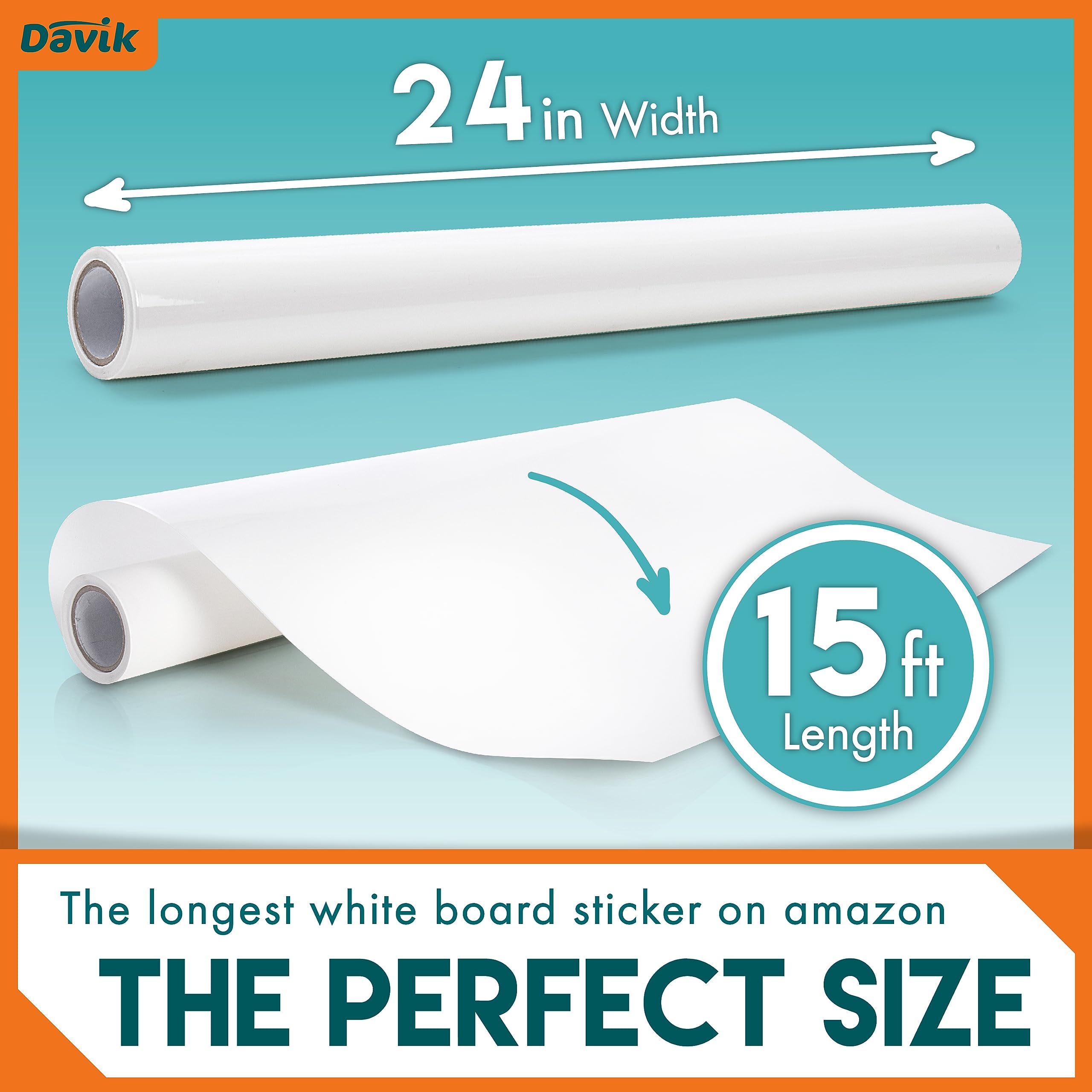 Davik Dry Erase Whiteboard Sticker - 24