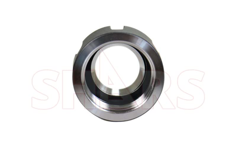 Shars ER25 Coolant Through Straight Shank Extension Tool Holder with O-Ring Seal - 42mm Slotted Nut, 3.82