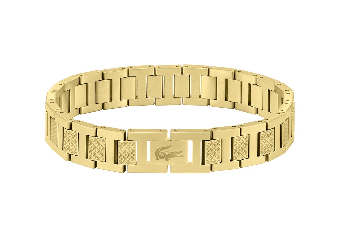 Lacoste Metropole Men's Bracelet - Stylish Leather & Metal Wristband for Casual & Formal Wear - Perfect Gift for Men