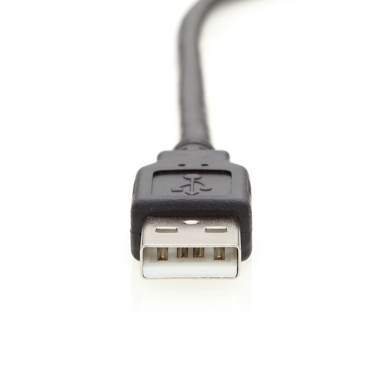 InstallerParts 3 ft USB 2.0 High Speed Cable - A Male to A Male - Black | Fast Data Transfer for Computers, Printers & External Hard Drives