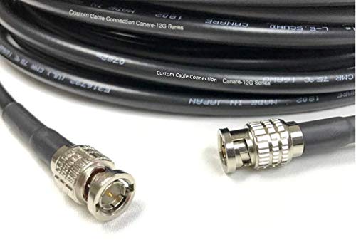 Canare L-5.5CUHD 12G-SDI 4K UHD 100ft BNC Coaxial Cable - Professional Video Transmission for Live Streaming, Broadcast & Studio Production - Sold by Custom Cable Connection