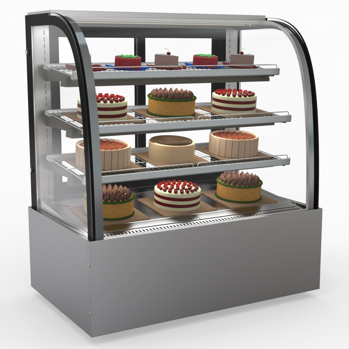 Bonvue SL840 Commercial Refrigerated Display Case - Perfect for Delis, Bakeries & Cafes to Showcase Fresh Food