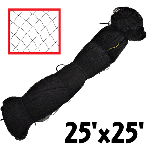 25x25ft Durable Anti Bird Netting for Poultry Aviary - Heavy Duty Garden Protection Mesh for Chicken Coops, Fruit Trees & Vegetable Gardens (UV Resistant)