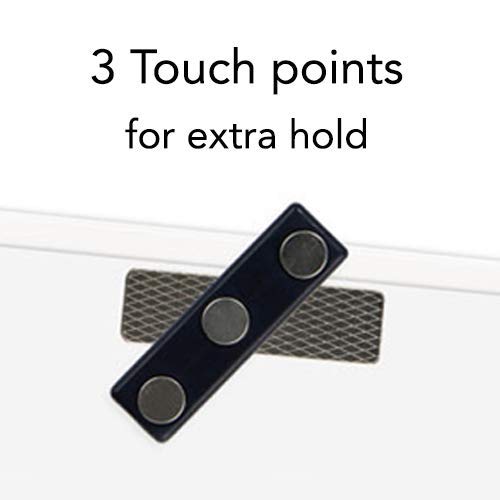 3 1/2 x 2 3/16 Inch Heavy-Duty Vinyl Badge Holders with 3-Touch Magnet - Top Loading, Reusable & Durable ID Card Holders (50-Pack) - Perfect for Security, Events, and Workplace Identification
