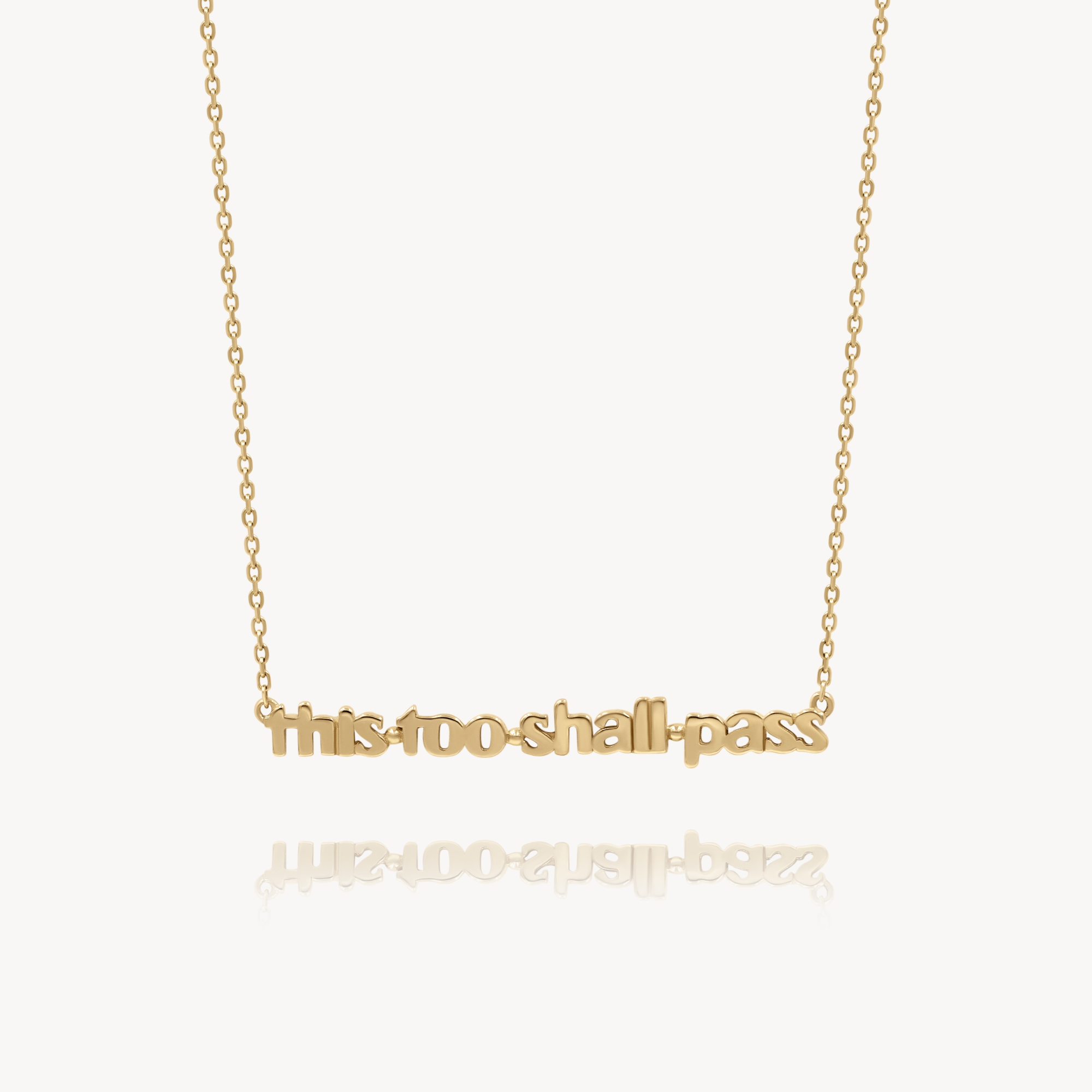 This Too Shall Pass Necklace - Inspirational Jewelry for Women, Motivational Gift for Strength & Hope - Perfect for Daily Wear, Meditation & Special Occasions