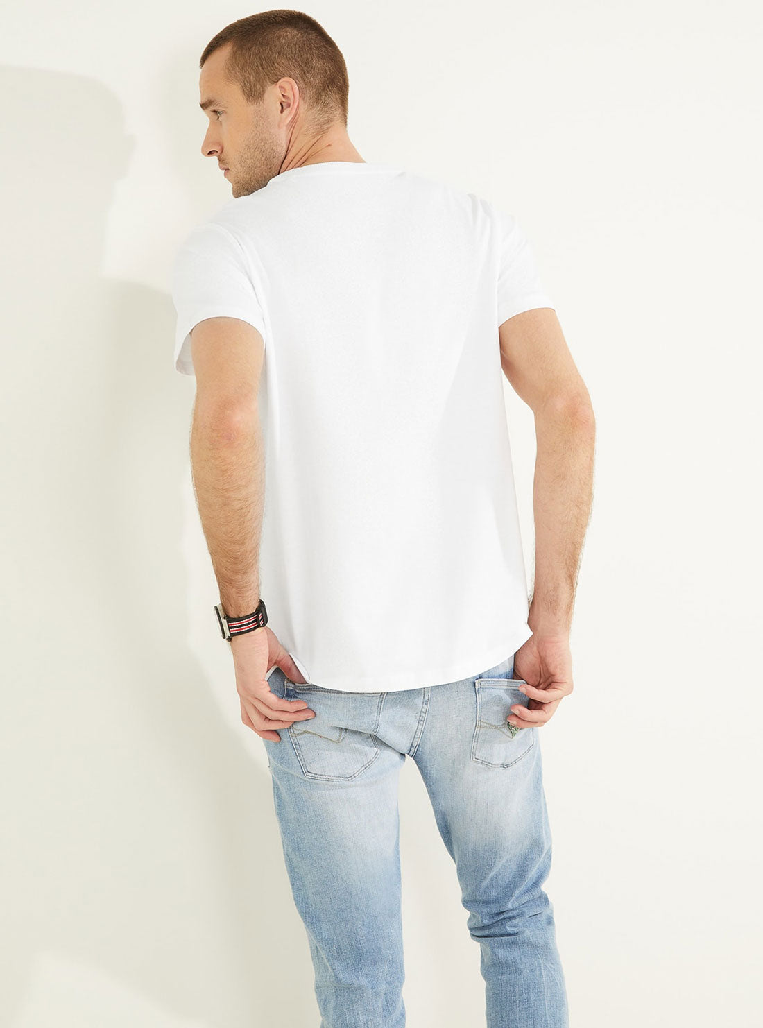 Eco-Friendly White Academy Logo T-Shirt for Men & Women - Comfortable Cotton Tee for School, Work, and Casual Wear