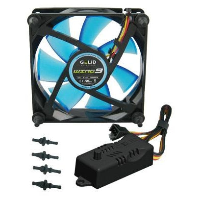Gelid Wing 9 92x92x25mm High Performance Gaming PC Cooling Fan with Blue LED - Quiet Operation for Computer Case, CPU Cooler & PC Builds