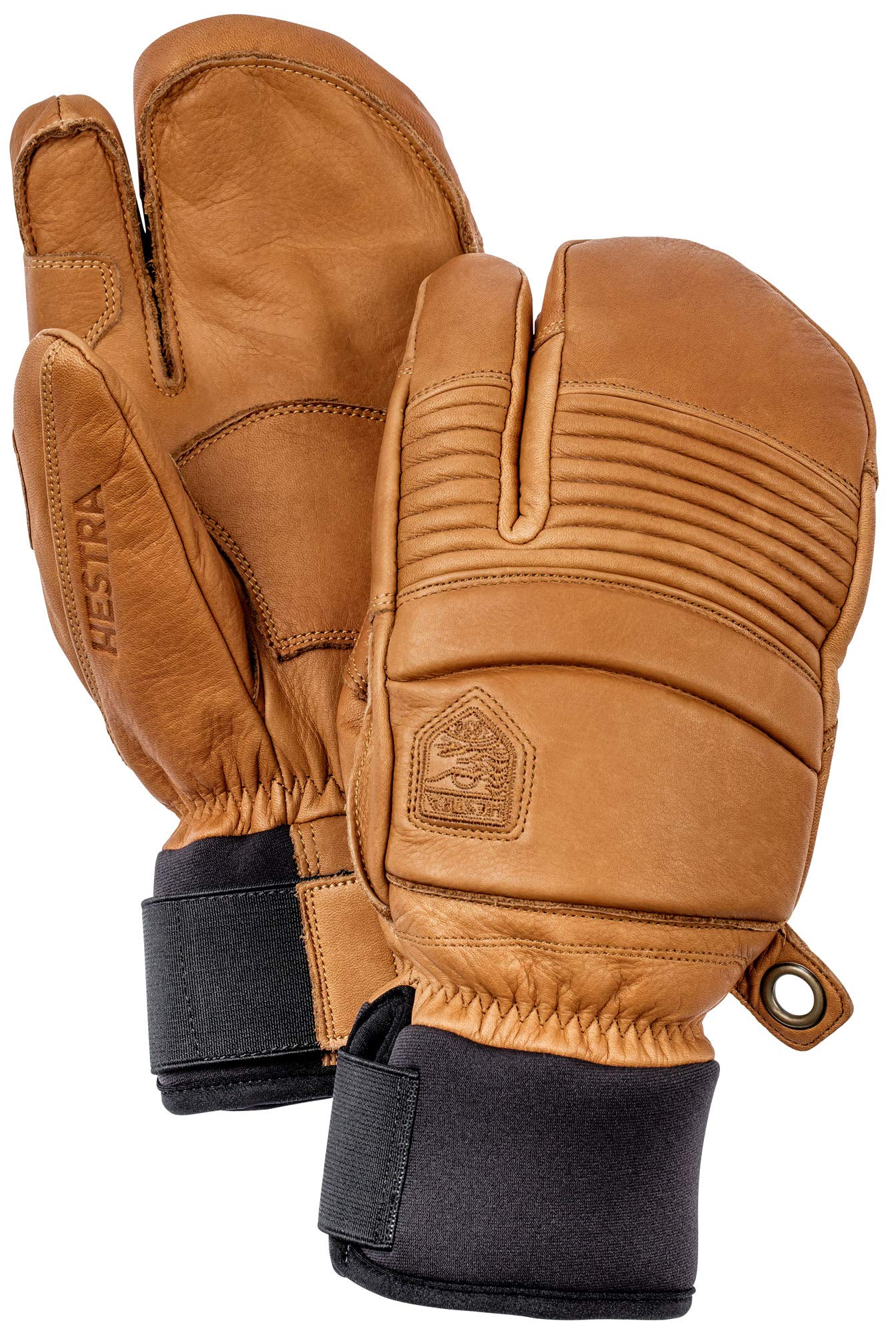 Hestra Men's Fall Line 3-Finger Leather Ski Mittens - Winter Cold Weather Gloves for Snowboarding, Skiing & Outdoor Activities