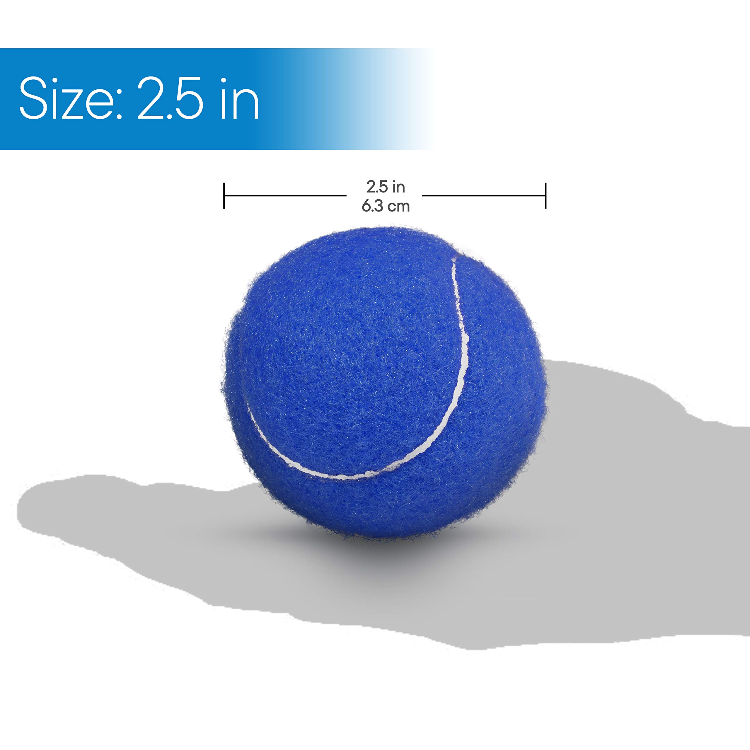 RMS Walker Glide Balls - Set of 2 Replacement Walker Balls with Pre-Cut Opening for Easy Installation | Fits Most Standard Walkers | Non-Slip Rubber Feet for Smooth Gliding | Ideal for Seniors & Mobility Assistance (Blue)