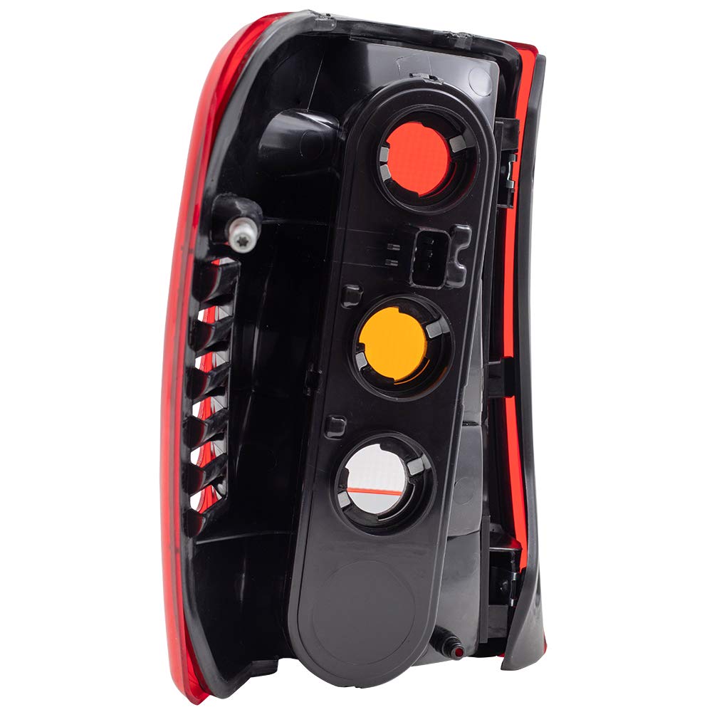 Brock Replacement Tail Lights Lens with Circuit Boards for 2002-2004 Jeep Grand Cherokee - Driver & Passenger Side (Part# 55155138AJ) - Perfect for Night Driving & Vehicle Restoration