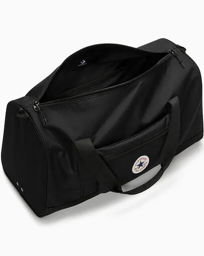 Converse Go 2 Black Duffle Bag - Waterproof Travel Gym Bag for Men & Women - Perfect for Workouts, Travel, and Everyday Use