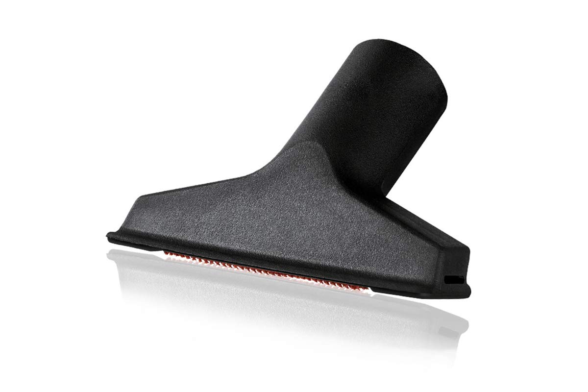 Wessel-Werk Universal Vacuum Upholstery Attachment Nozzle with Lint Pickers - 1 1/4 inch (32mm) Black Vacuum Cleaner Accessory for Furniture, Car Seats & Pet Hair Removal - Perfect for Home Cleaning & Auto Detailing