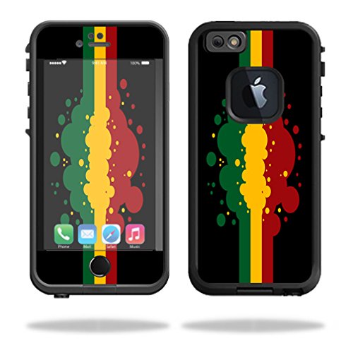 MightySkins Vinyl Decal Wrap Cover Compatible with LifeProof iPhone 6 - Rasta Flag Design | Protective, Durable, Customizable Skin | Easy to Apply & Remove | Made in USA | Perfect for Travel, Outdoor Activities & Personal Style Expression